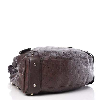 Gucci Guccissima Small Pelham Shoulder Bag Chocolate 4 of 7