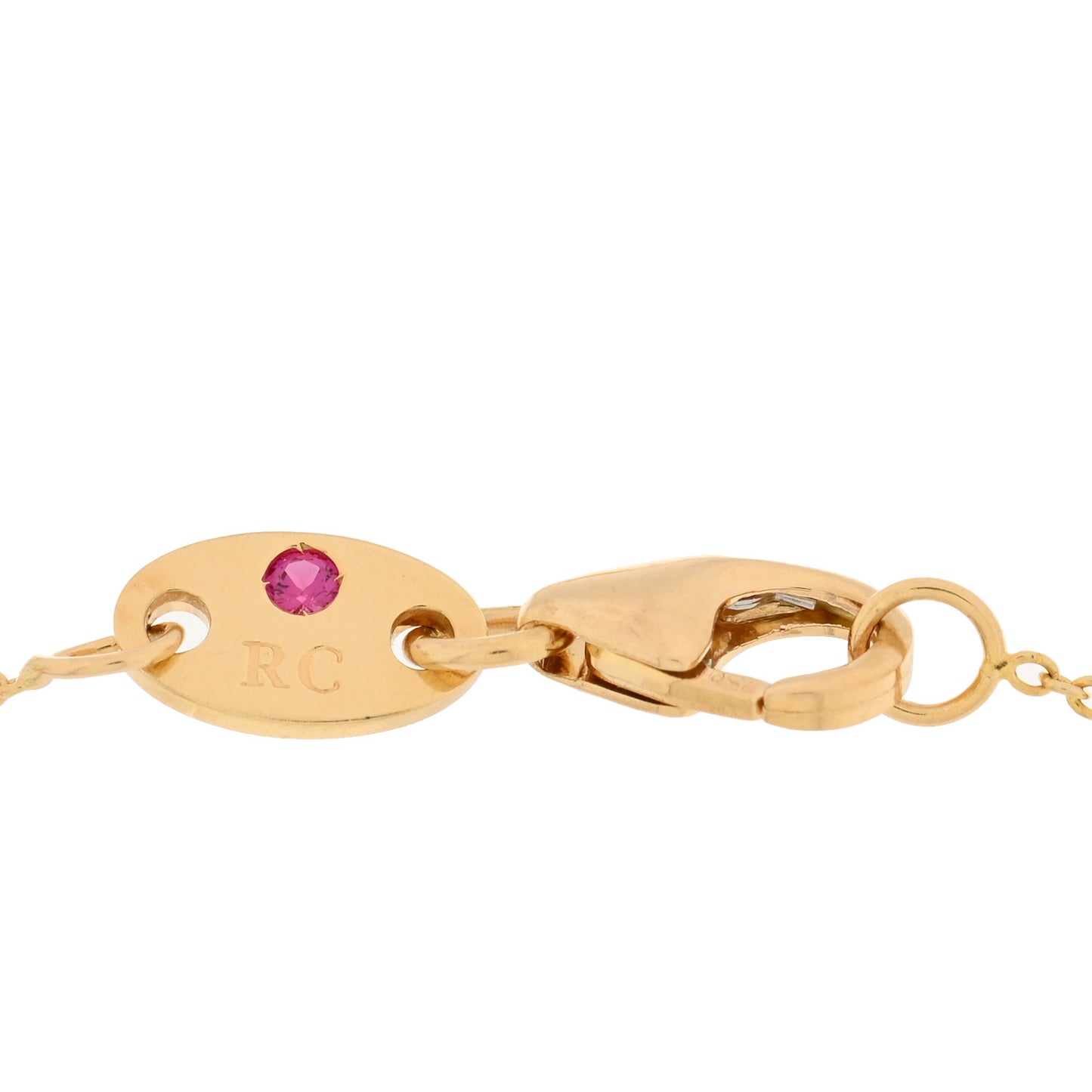 ROBERTO COIN 18K Yellow Gold Diamond By the Inch Five Station Bracelet