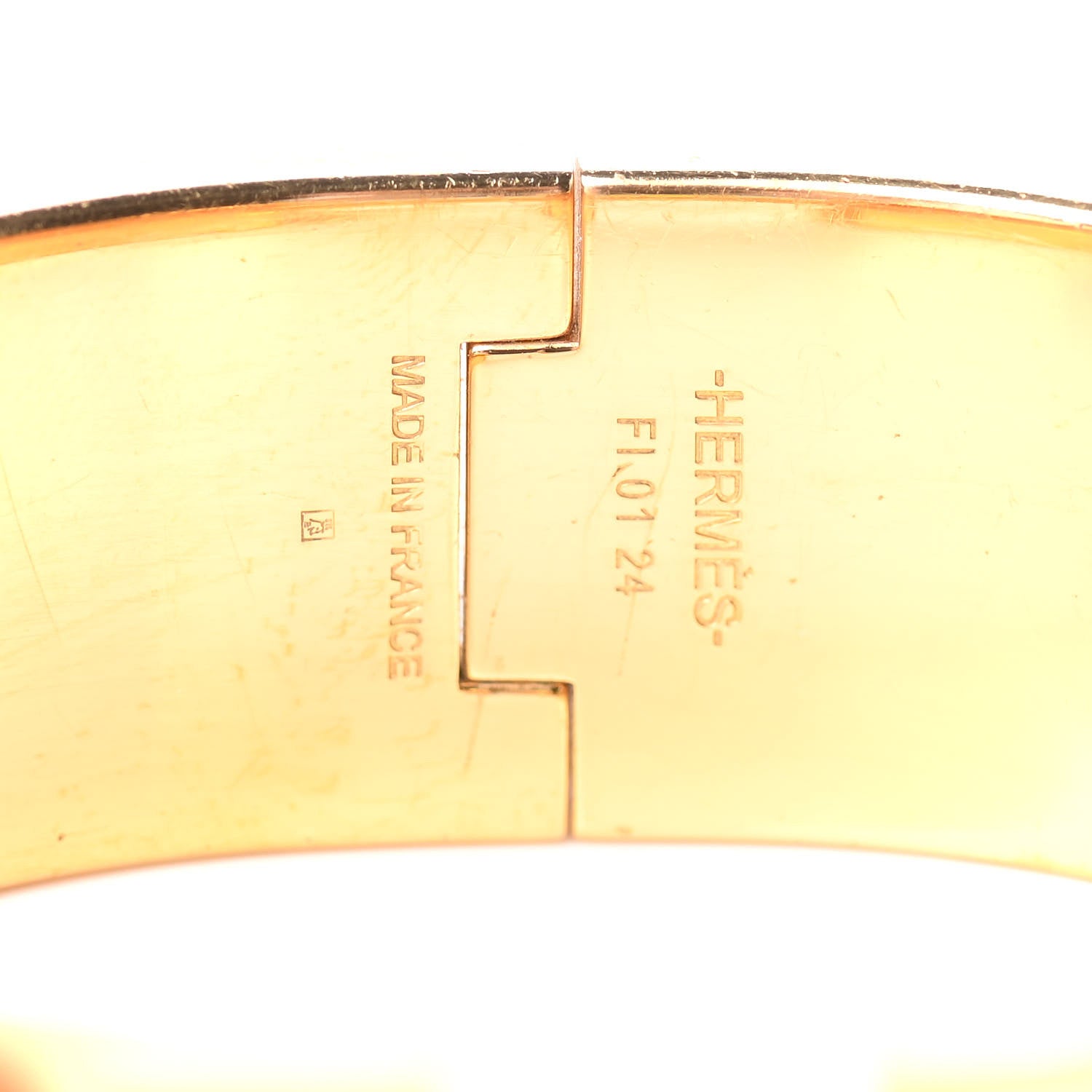 Hermes Enamel Wide Clic Clac H Bracelet PM Orange 3 of 3