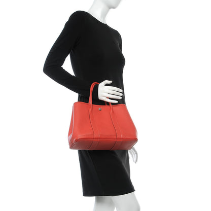 Hermes Vache Country Garden Party TPM 30 Rouge Pivoine 2 of 7