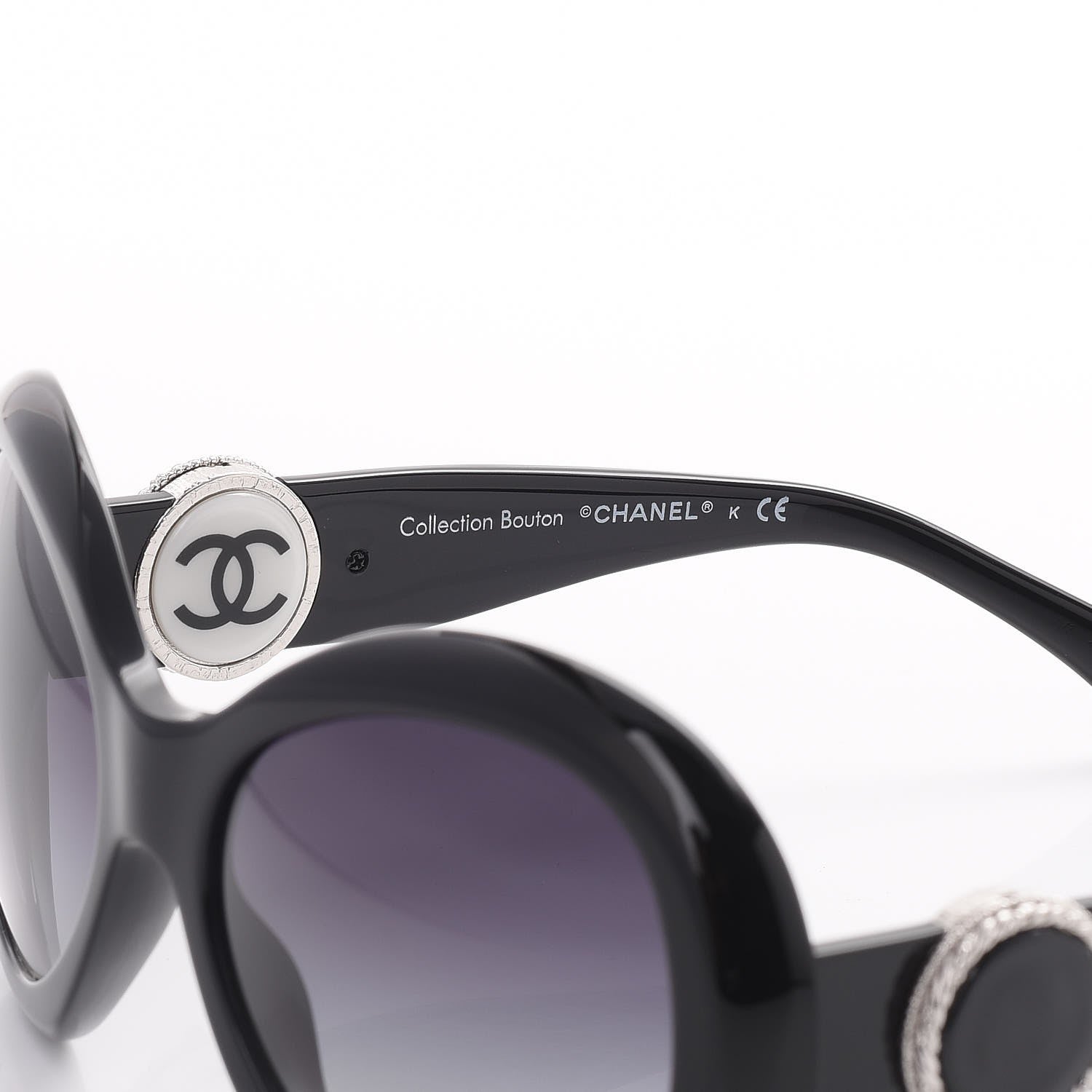 Chanel Collection Bouton Sunglasses 5193 Black 7 of 10