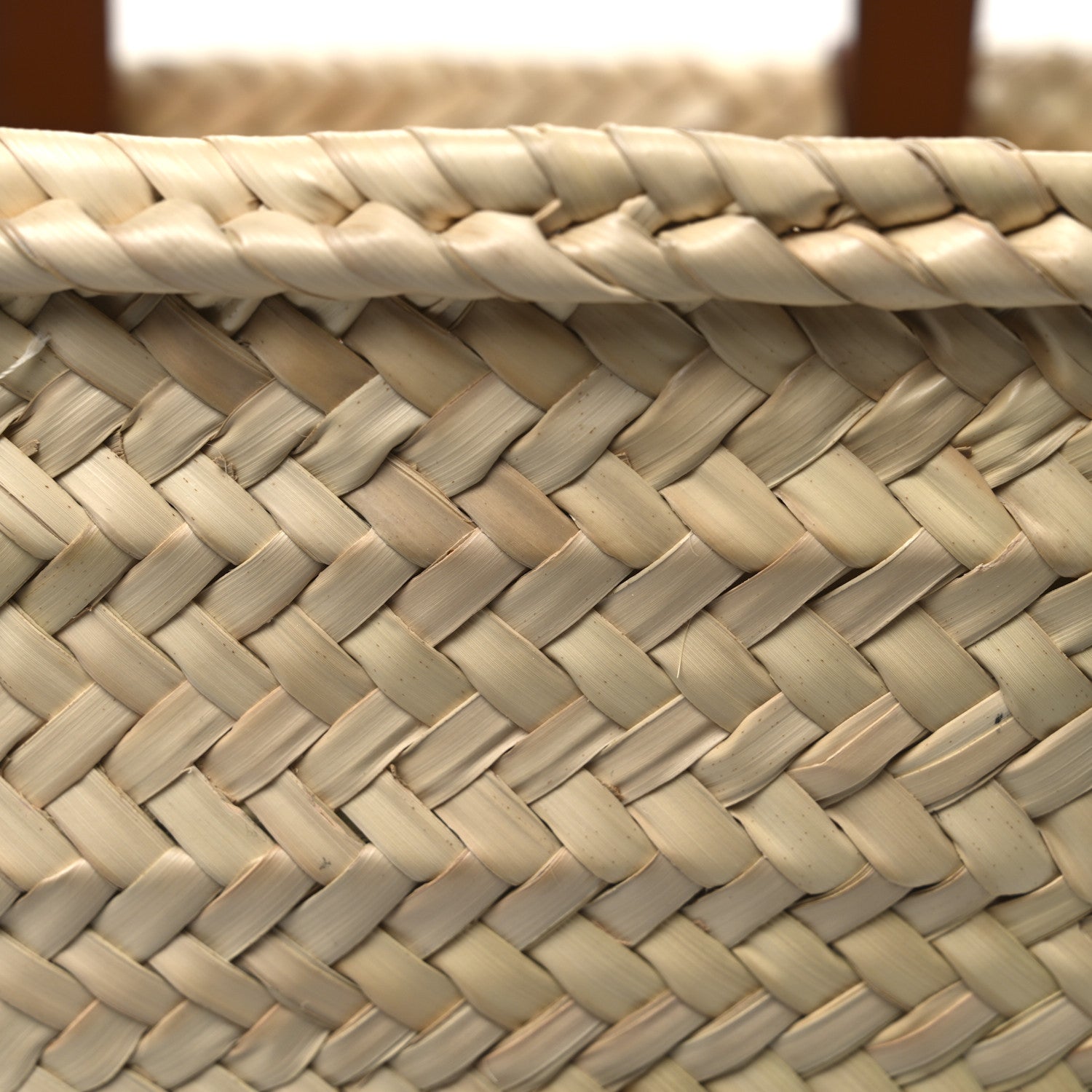 Celine Raffia Calfskin Triomphe Medium Panier Tan 7 of 10