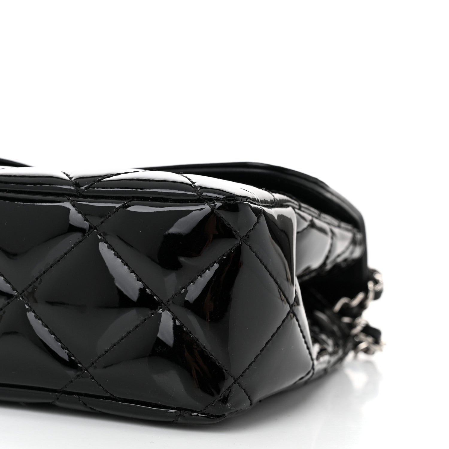 Chanel Patent Quilted Small Coco Shine Flap Black 10 of 11