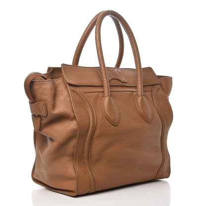 Celine Pebbled Calfskin Mini Luggage Camel 3 of 16