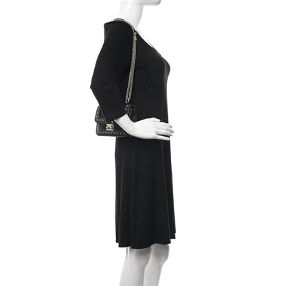 Valentino Garavani Vitello Embellished Mini Glam Lock Flap Black 2 of 8