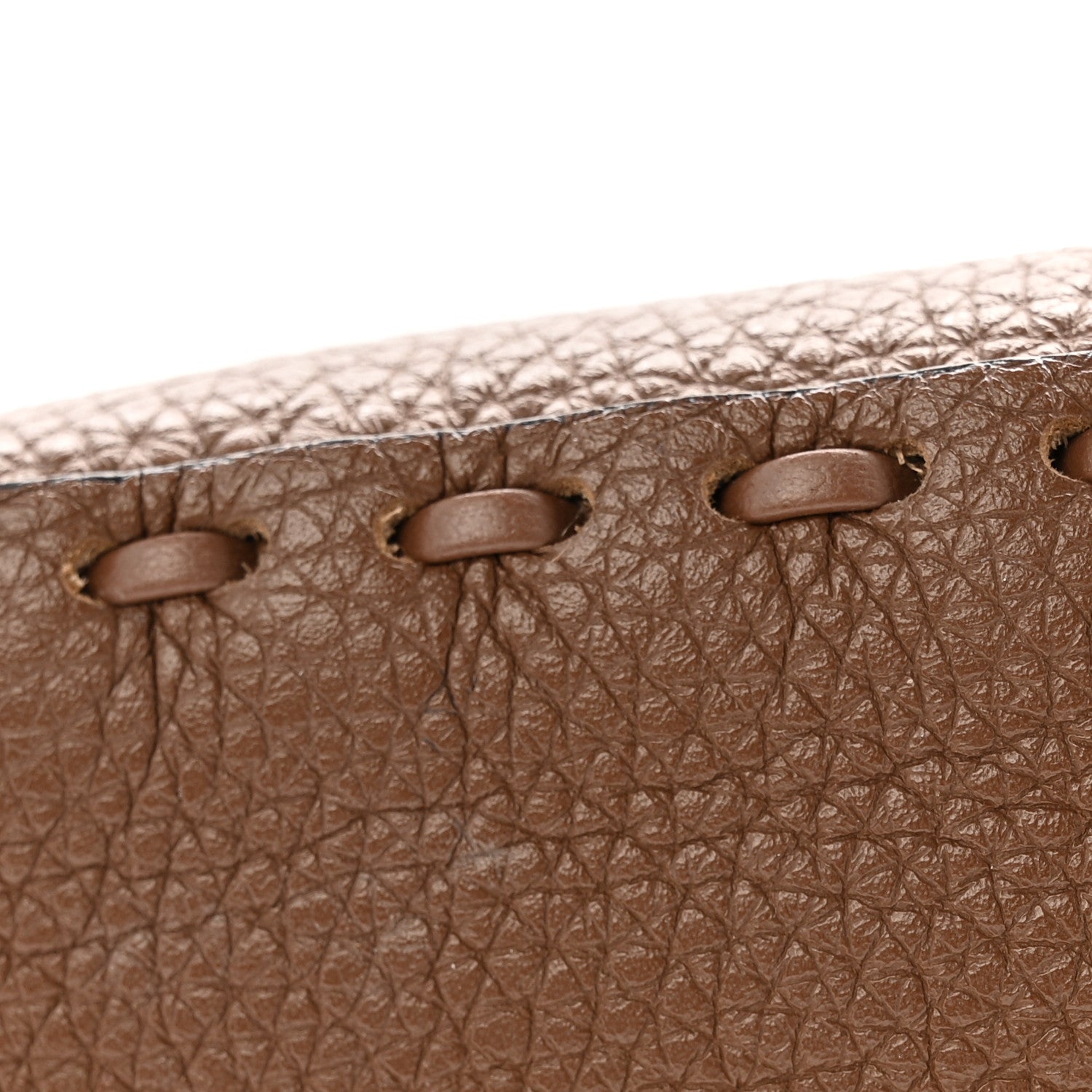 Fendi Cuoio Roma Sellerissima Nappa Sintetica Tape Stitch Mini Baguette Fettuccia 14 of 14