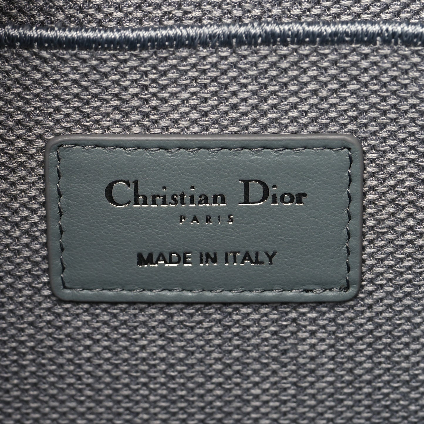 Canvas Embroidered Cannage Diortravel Vanity Case Grey