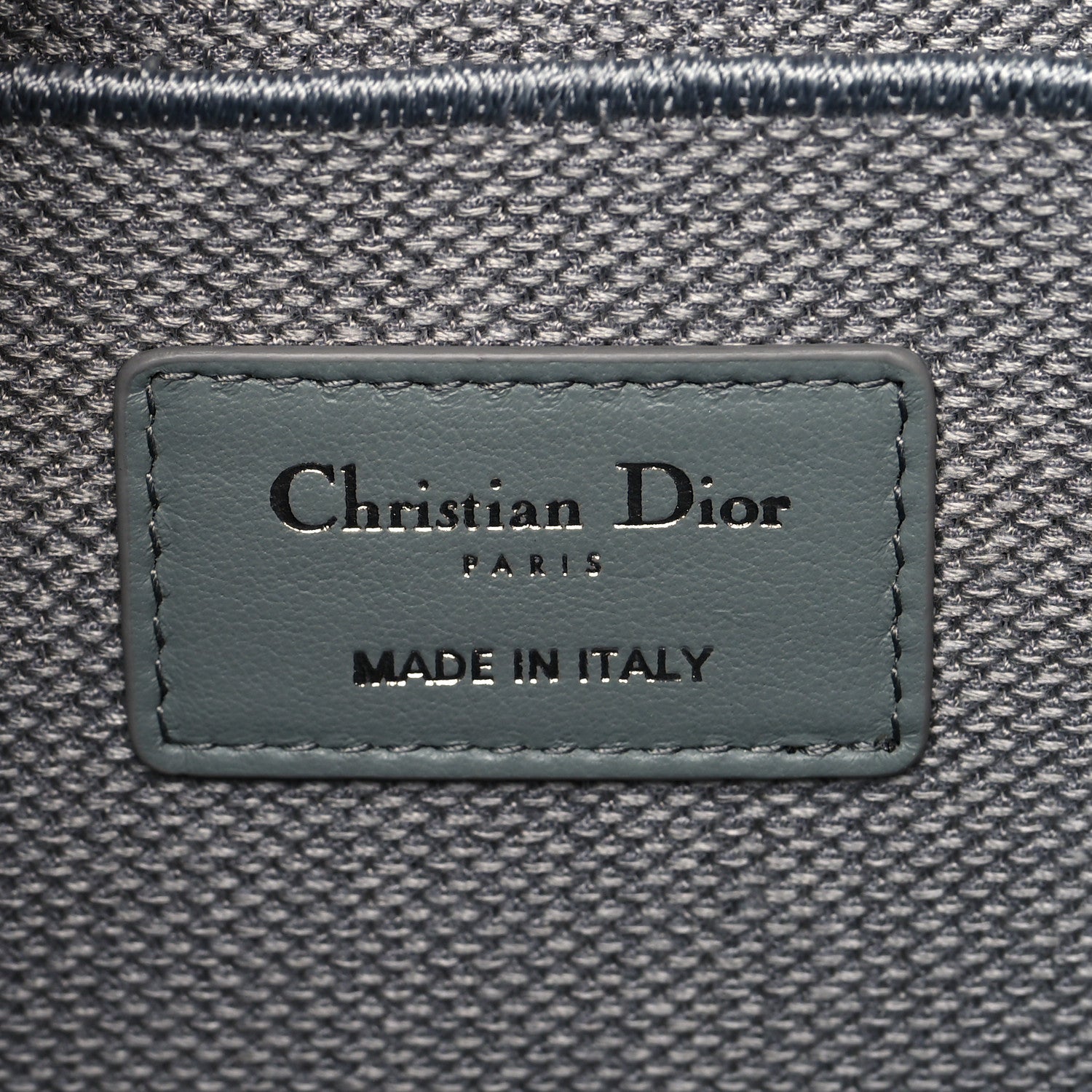 Christian Dior Canvas Embroidered Cannage Diortravel Vanity Case Grey 6 of 9