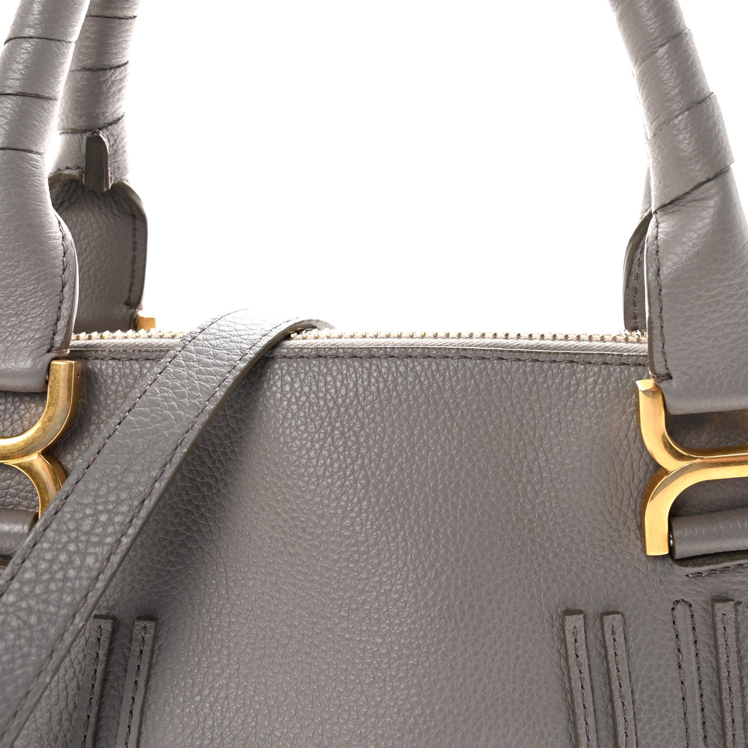 Chloe Calfskin Small Marcie Satchel Cashmere Grey 7 of 9