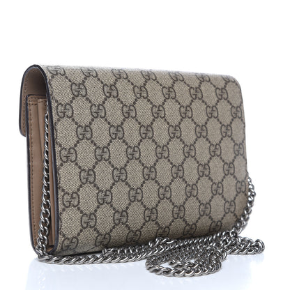 Gucci GG Supreme Monogram Mini Dionysus Chain Wallet Beige Taupe 3 of 11