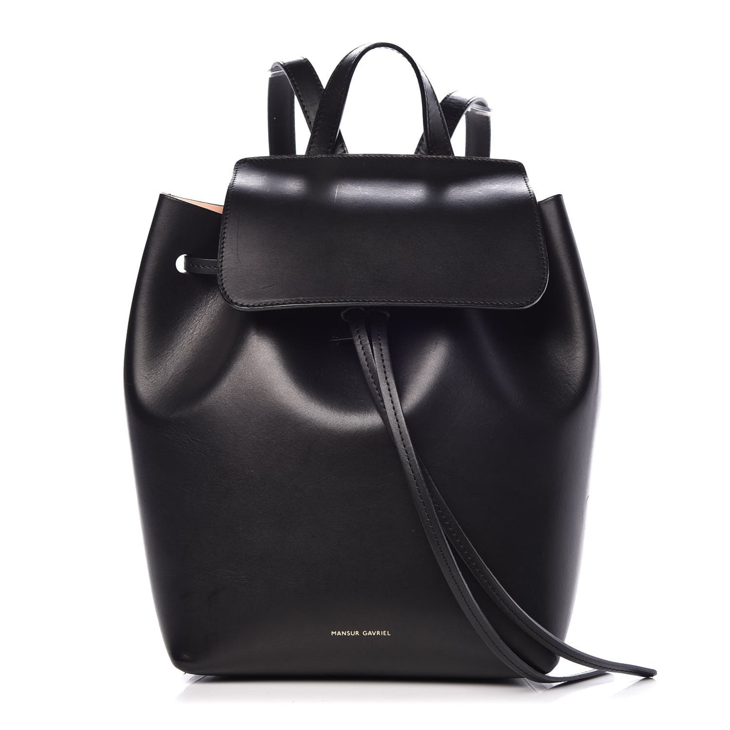Vegetable Tanned Calfskin Mini Backpack Black Ballerina