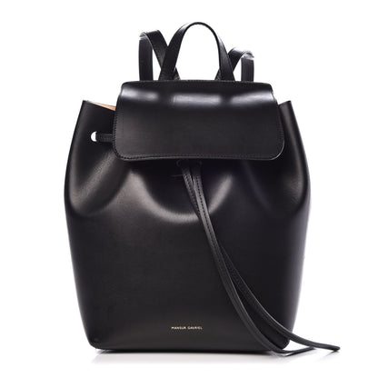 Mansur Gavriel Vegetable Tanned Calfskin Mini Backpack Black Ballerina 1 of 9