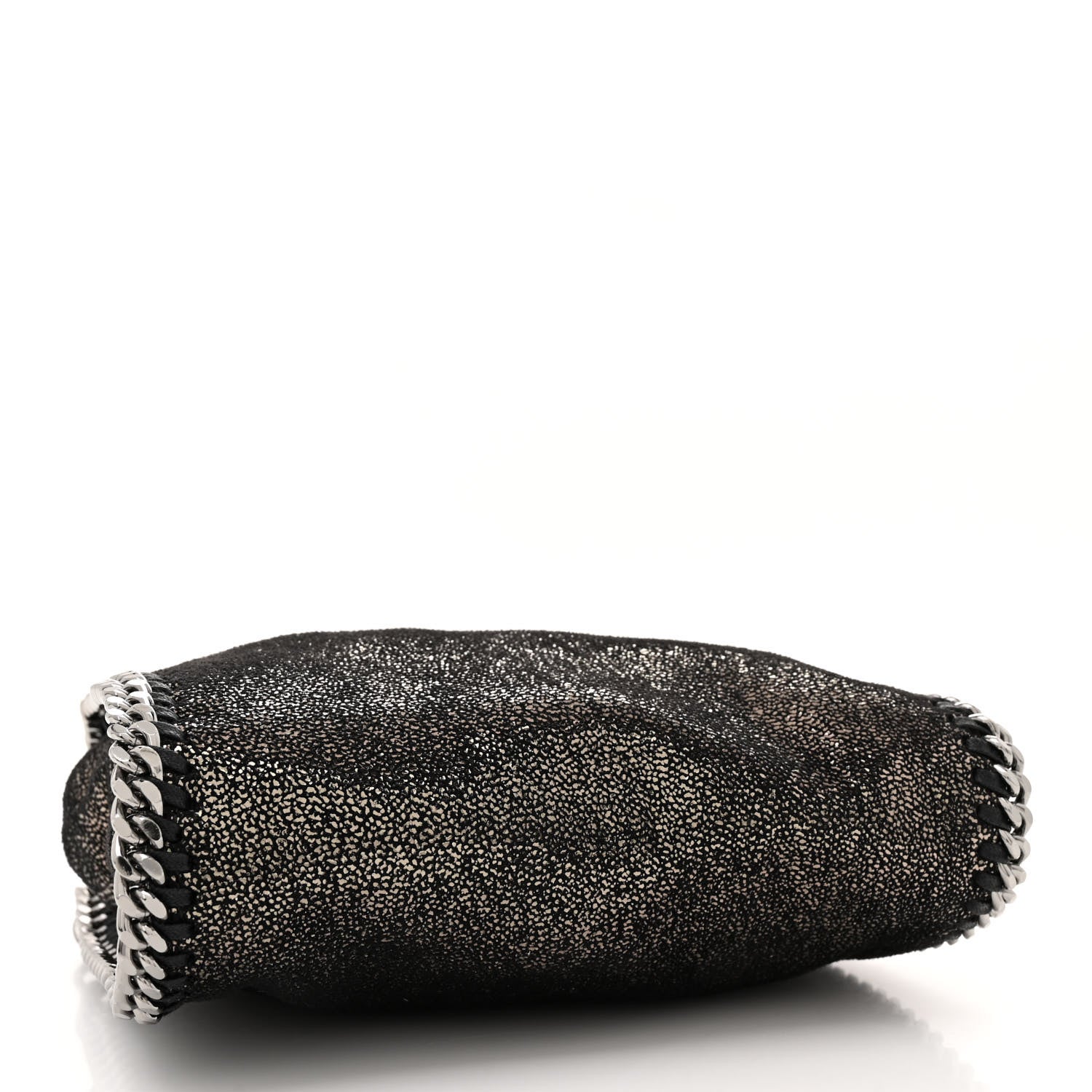 Stella McCartney Chamois Shiny Dotted Tiny Falabella Tote Ruthenium 4 of 9