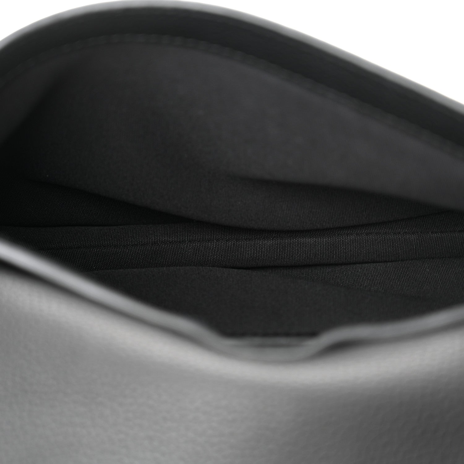 Christian Dior Grained Calfskin Saddle Messenger Bag Black 5 of 14