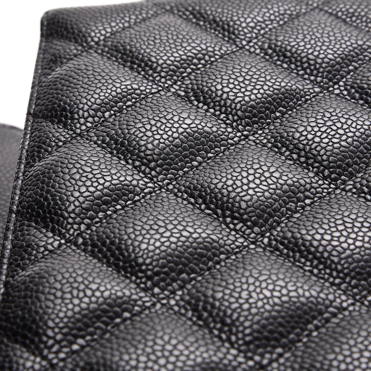 Caviar Quilted Jumbo Single Flap Black