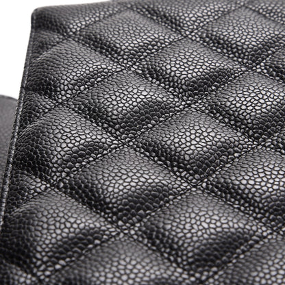 Chanel Caviar Quilted Jumbo Single Flap Black 8 of 12