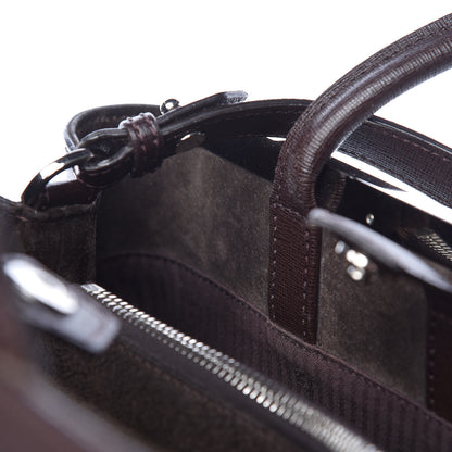 Fendi Vitello Elite Regular 2Jours Tote Caffe Noir 11 of 22