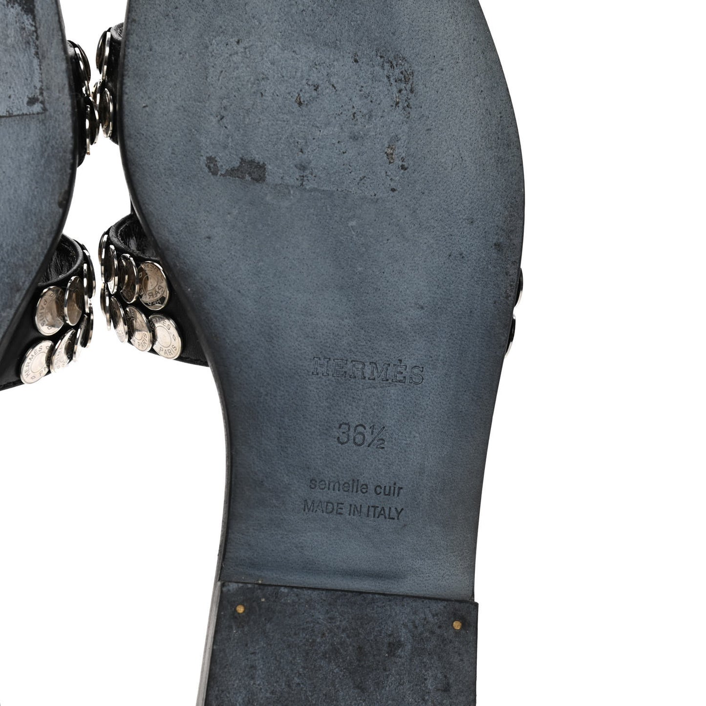 Box Clou De Selle Oran Sandals 36.5 Black
