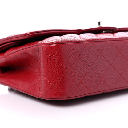 Chanel Caviar Quilted Medium Double Flap Red 9 of 10