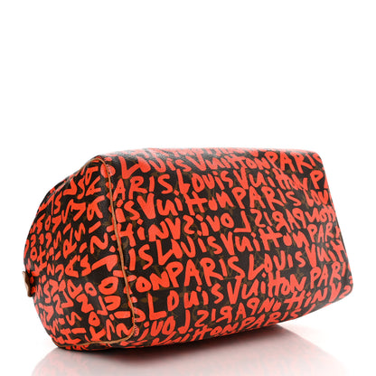 Louis Vuitton Monogram Graffiti Speedy 30 Orange 4 of 10