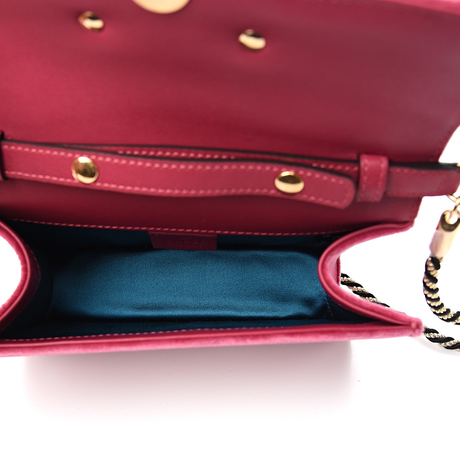 Gucci Velvet Crystal Square G Shoulder Bag Light Raspberry Rose 4 of 9