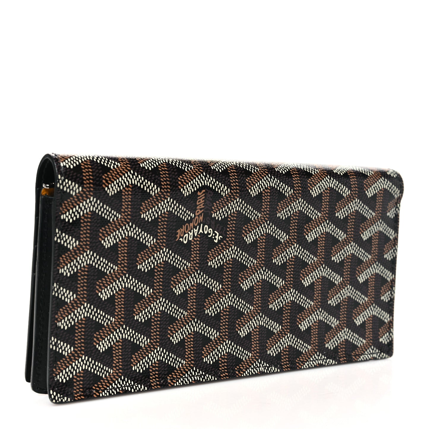 Goyardine Long Bi-Fold Wallet Black