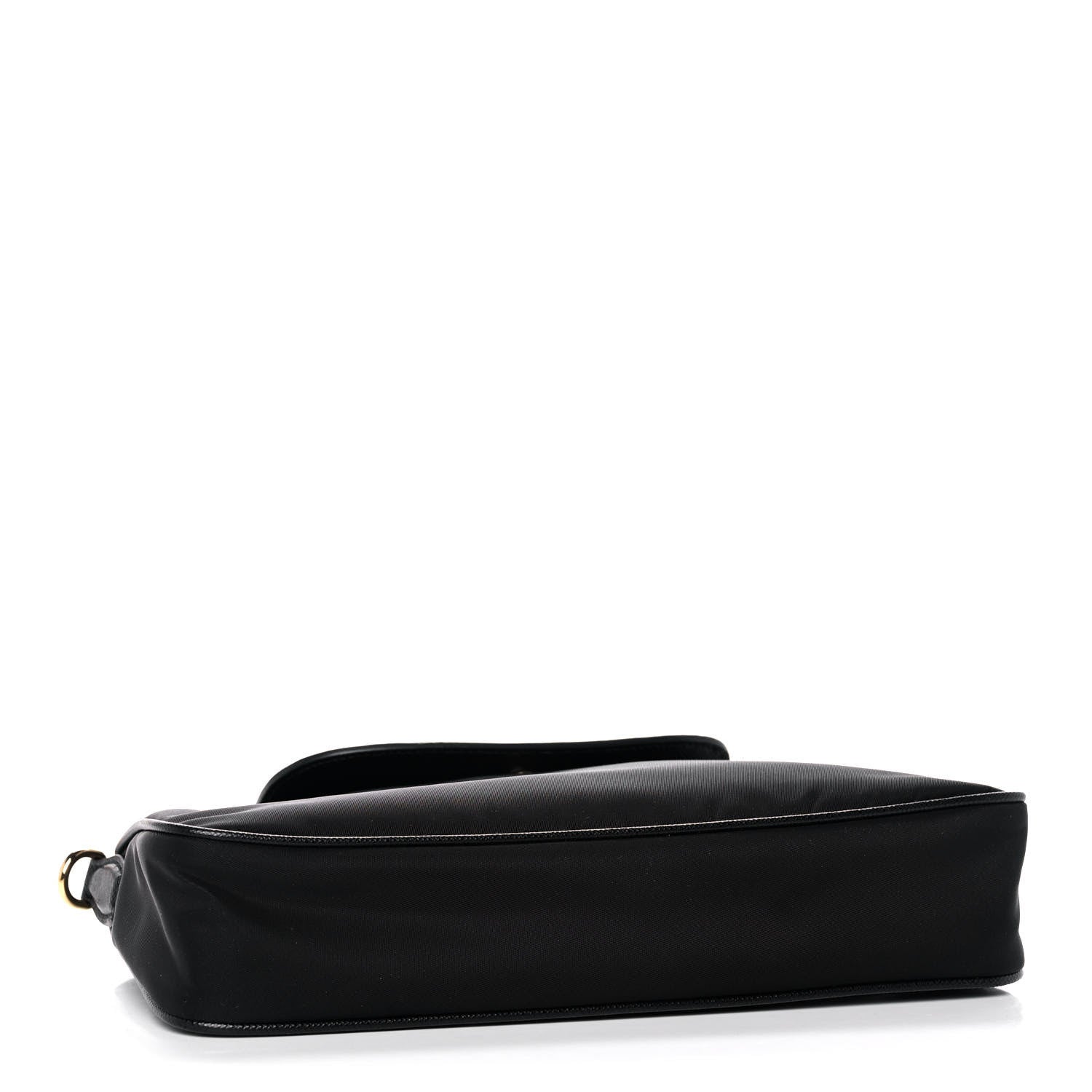 Prada Tessuto Nylon Saffiano Crossbody Bag Black 4 of 10