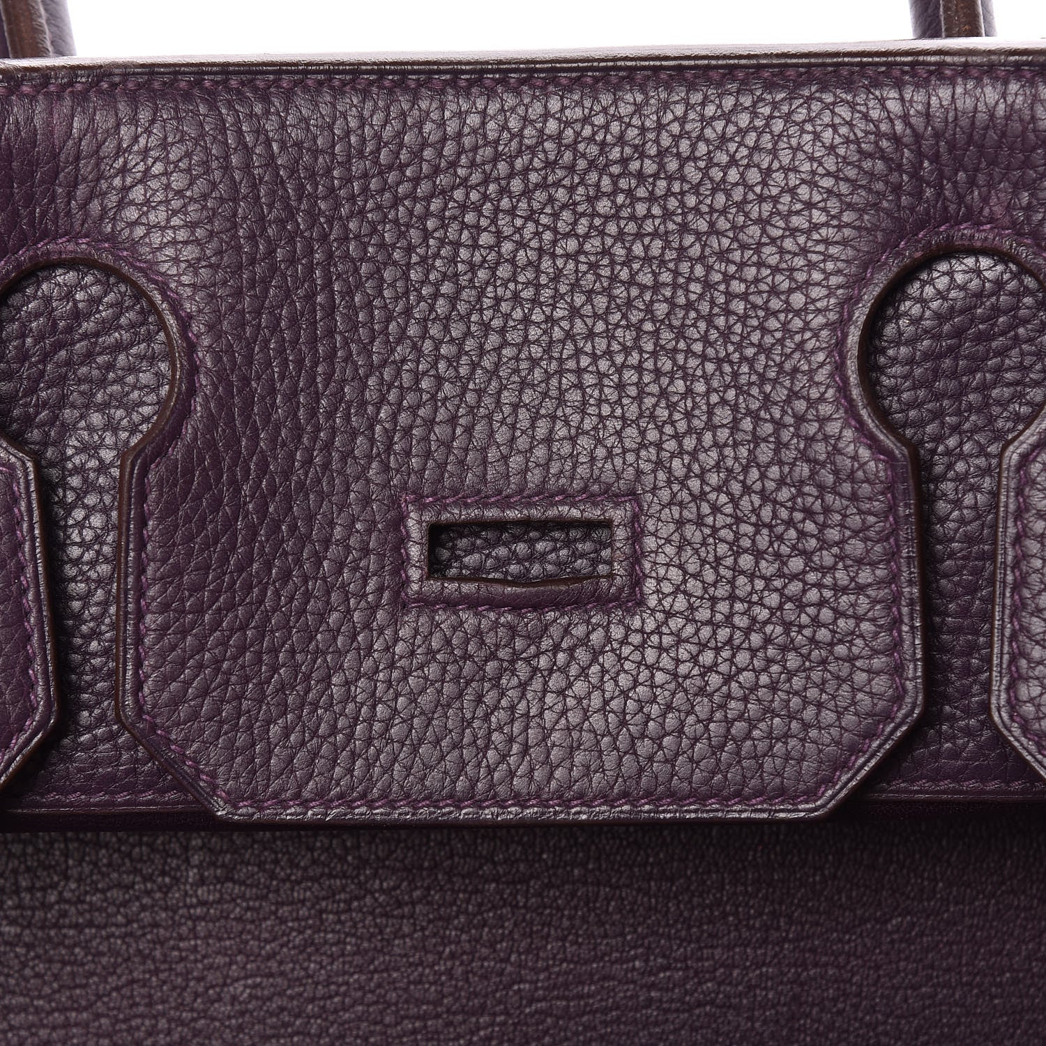 Hermes Taurillon Clemence JPG Birkin 42 Raisin 48 of 56