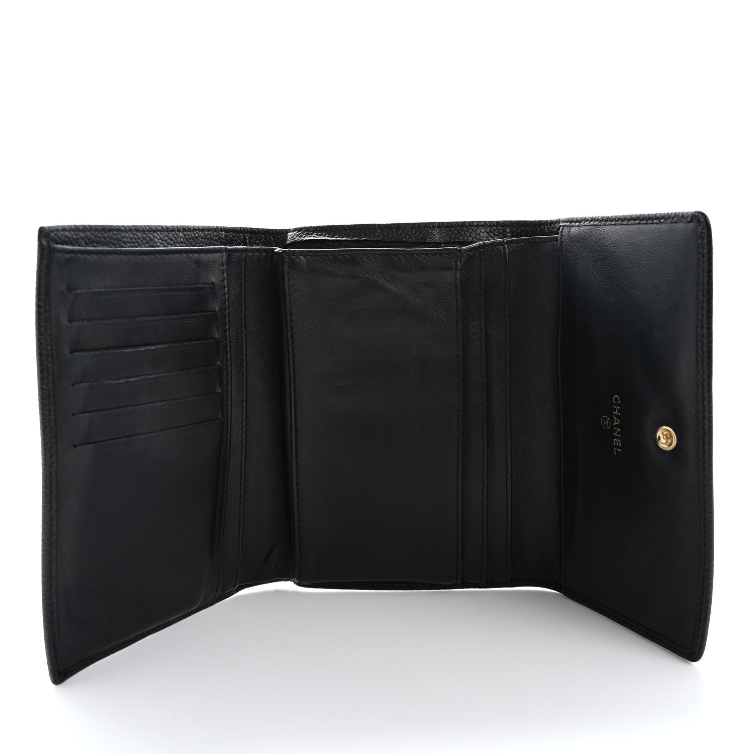 Chanel Caviar Timeless CC Flap Wallet Black 5 of 13