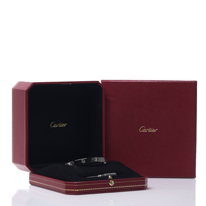 Cartier 18K White Gold LOVE Bracelet 17 6 of 6