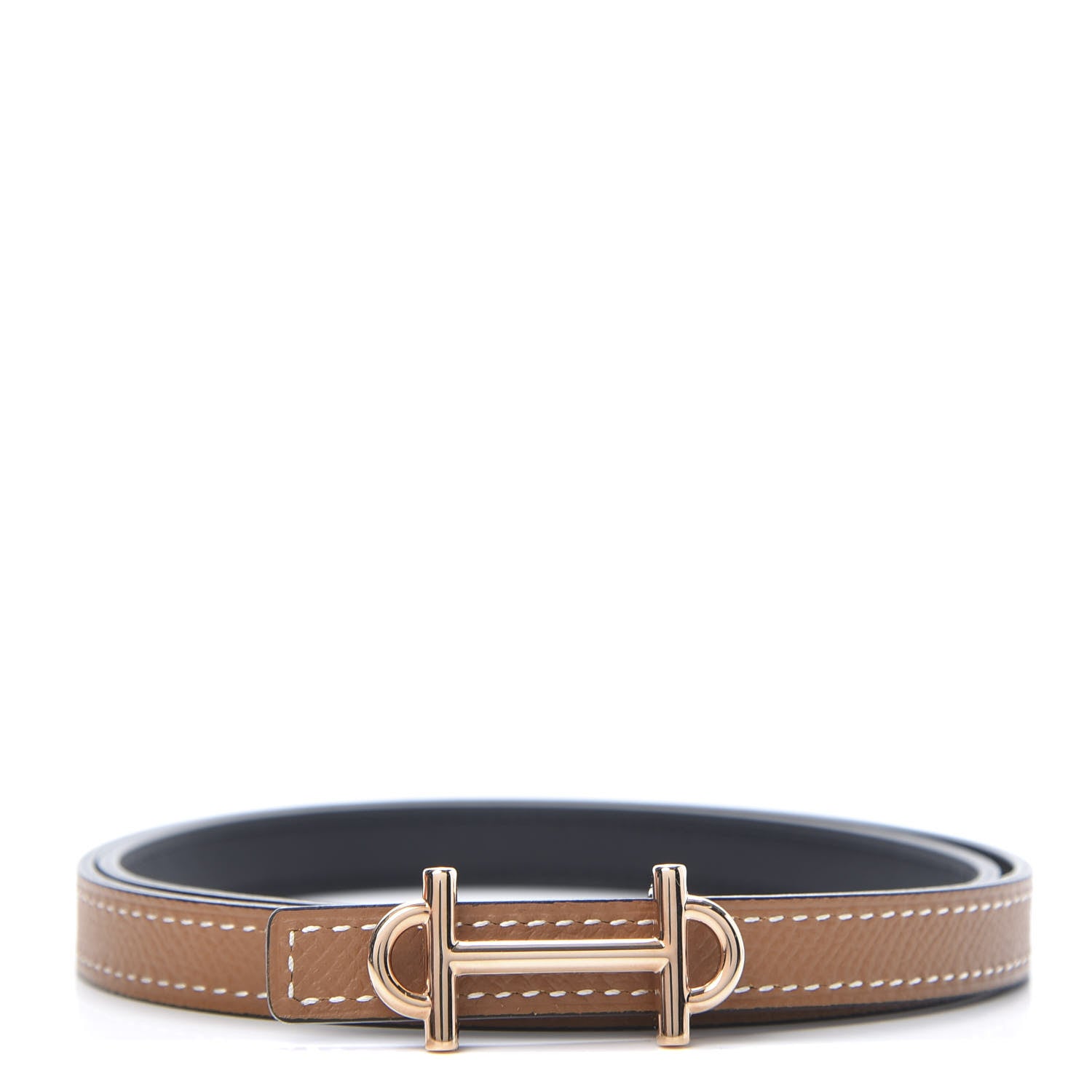 Hermes Swift Epsom 13mm Gamma Belt 70 Black Gold 1 of 7