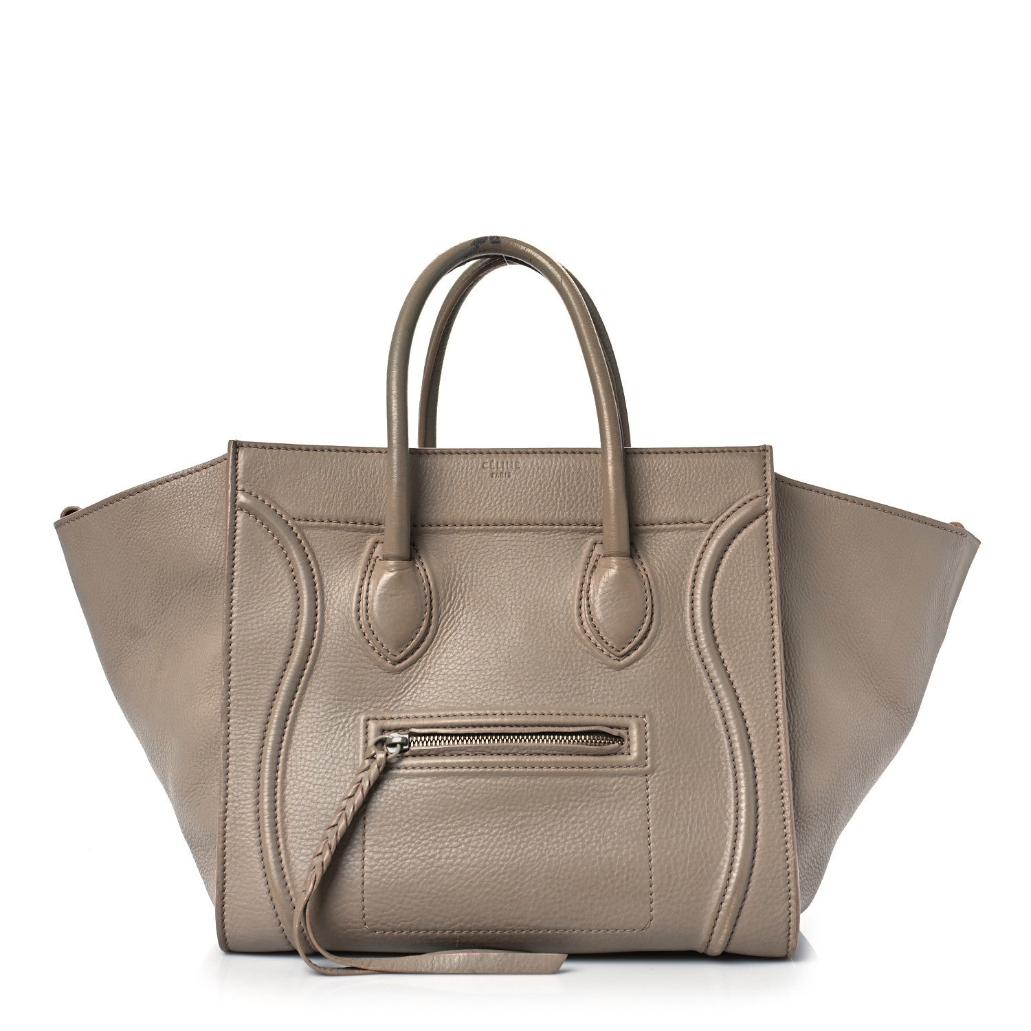 Celine Supple Calfskin Medium Phantom Luggage Beige 1 of 16