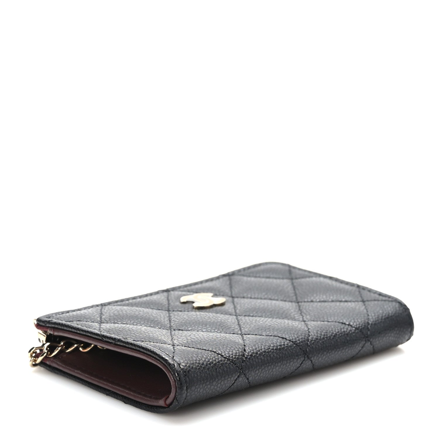 Chanel Caviar Quilted Zipped Key Holder Case Black 5 of 9