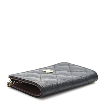Chanel Caviar Quilted Zipped Key Holder Case Black 5 of 9