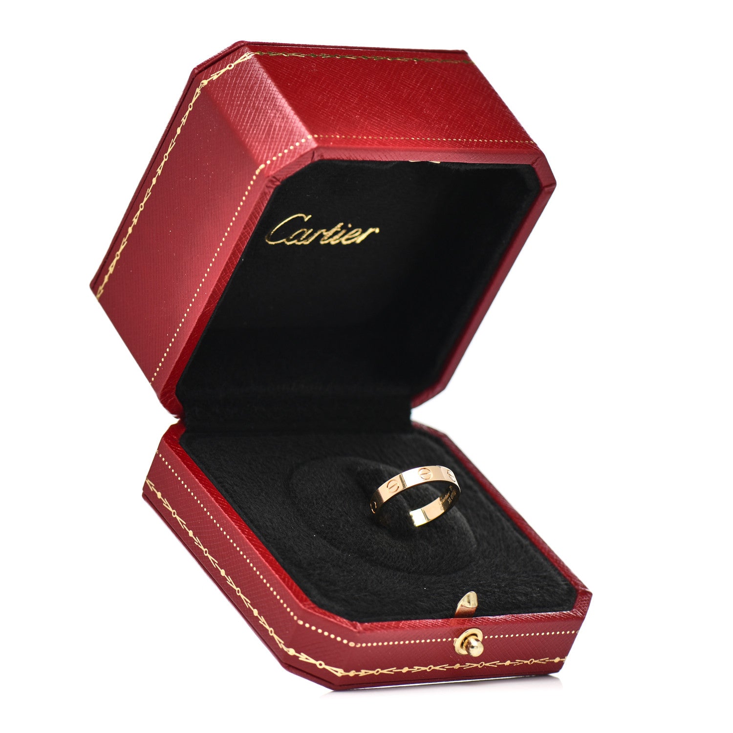 Cartier 18K Yellow Gold 3.5mm LOVE Wedding Band Ring 51 5.75 5 of 5