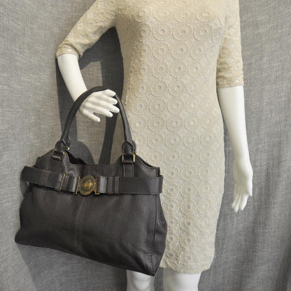 Burberry Leather Tote Dark Brown 2 of 9