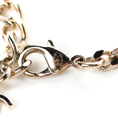 Chanel Crystal CC Chain Link Bracelet Gold 4 of 4