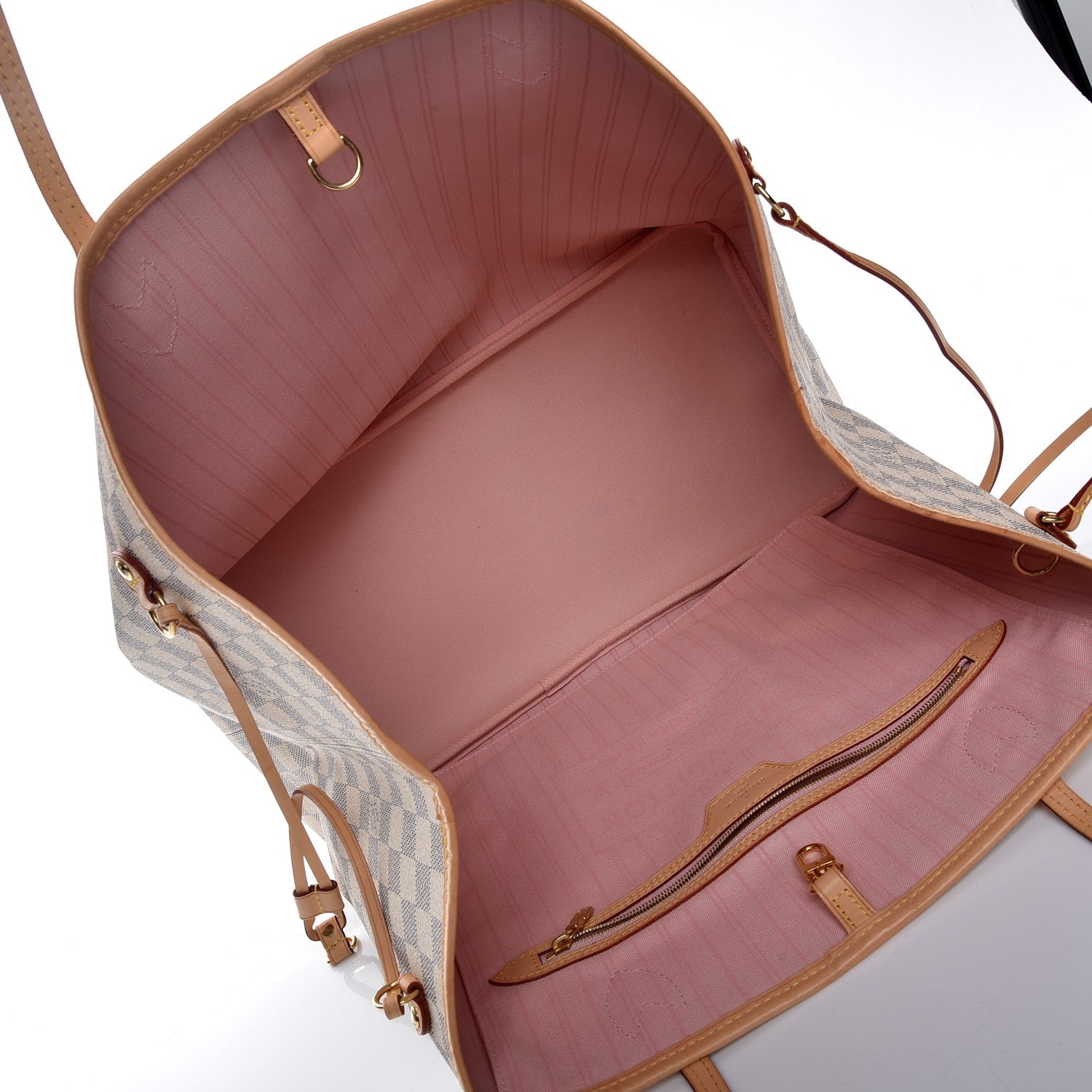 Louis Vuitton Damier Azur Neo Neverfull GM Rose Ballerine 5 of 9