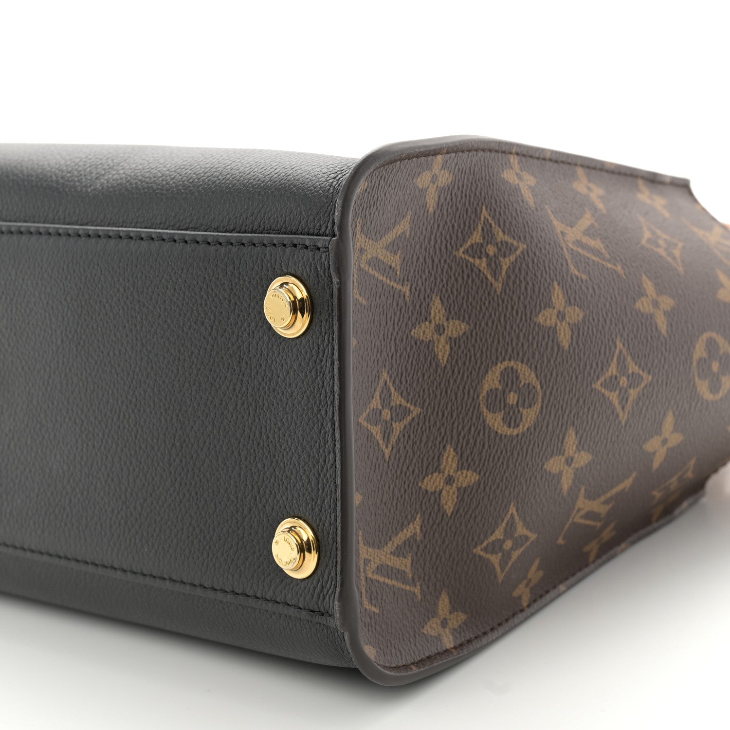 Louis Vuitton Calfskin Monogram On My Side Black 9 of 9