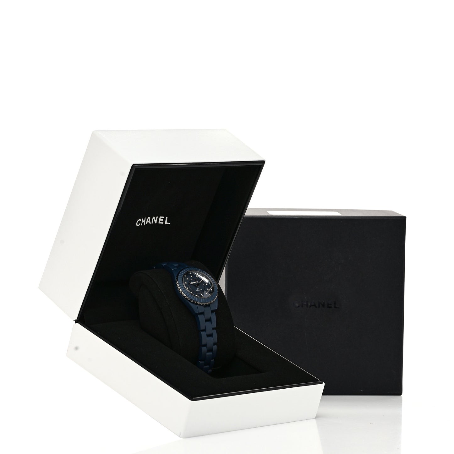 Stainless Steel Ceramic Diamond 33mm J12 Automatic Watch Blue