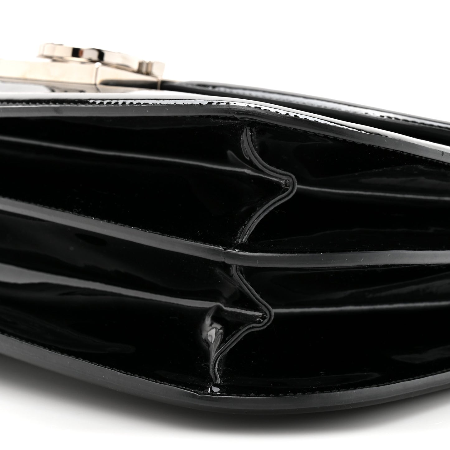 Patent Jody Shoulder Bag Black
