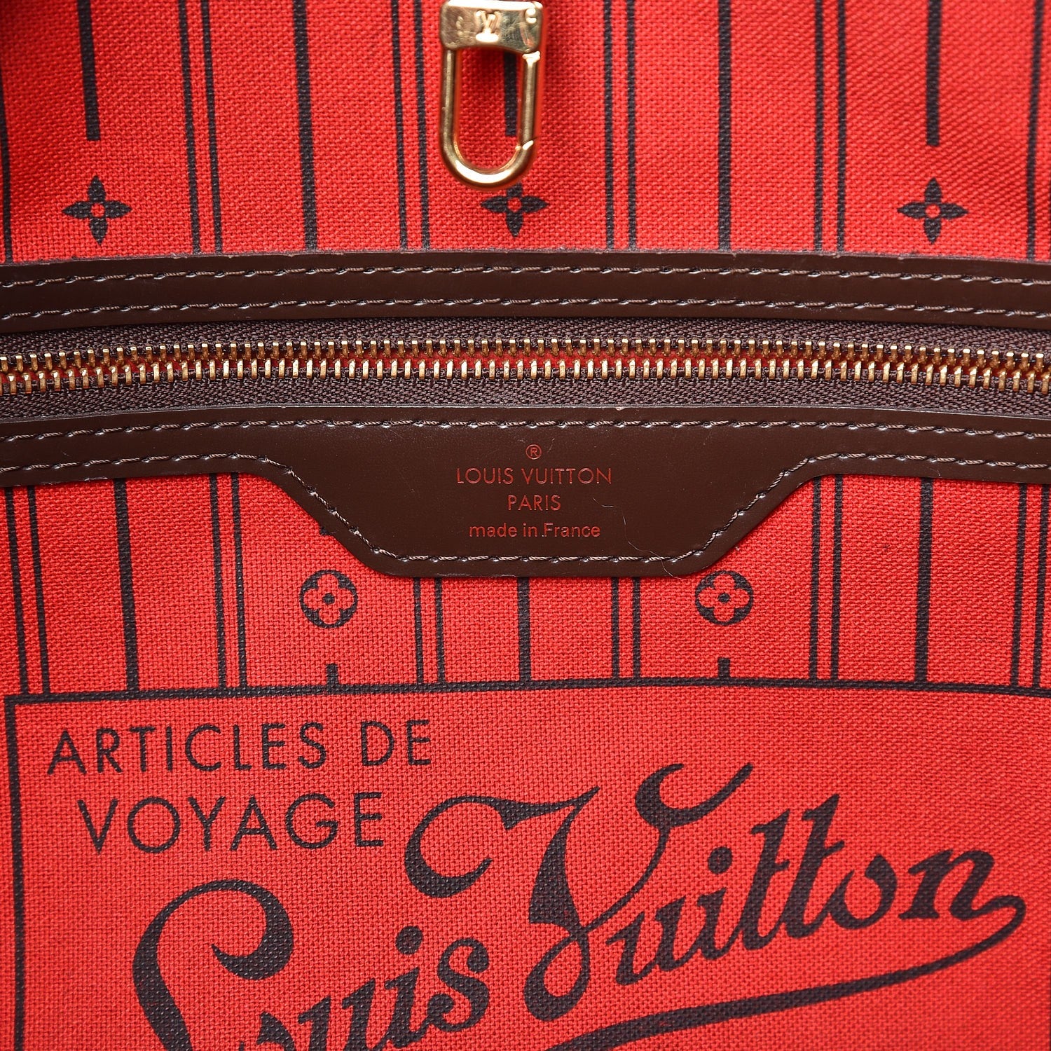 Louis Vuitton Damier Ebene Neverfull GM 6 of 9