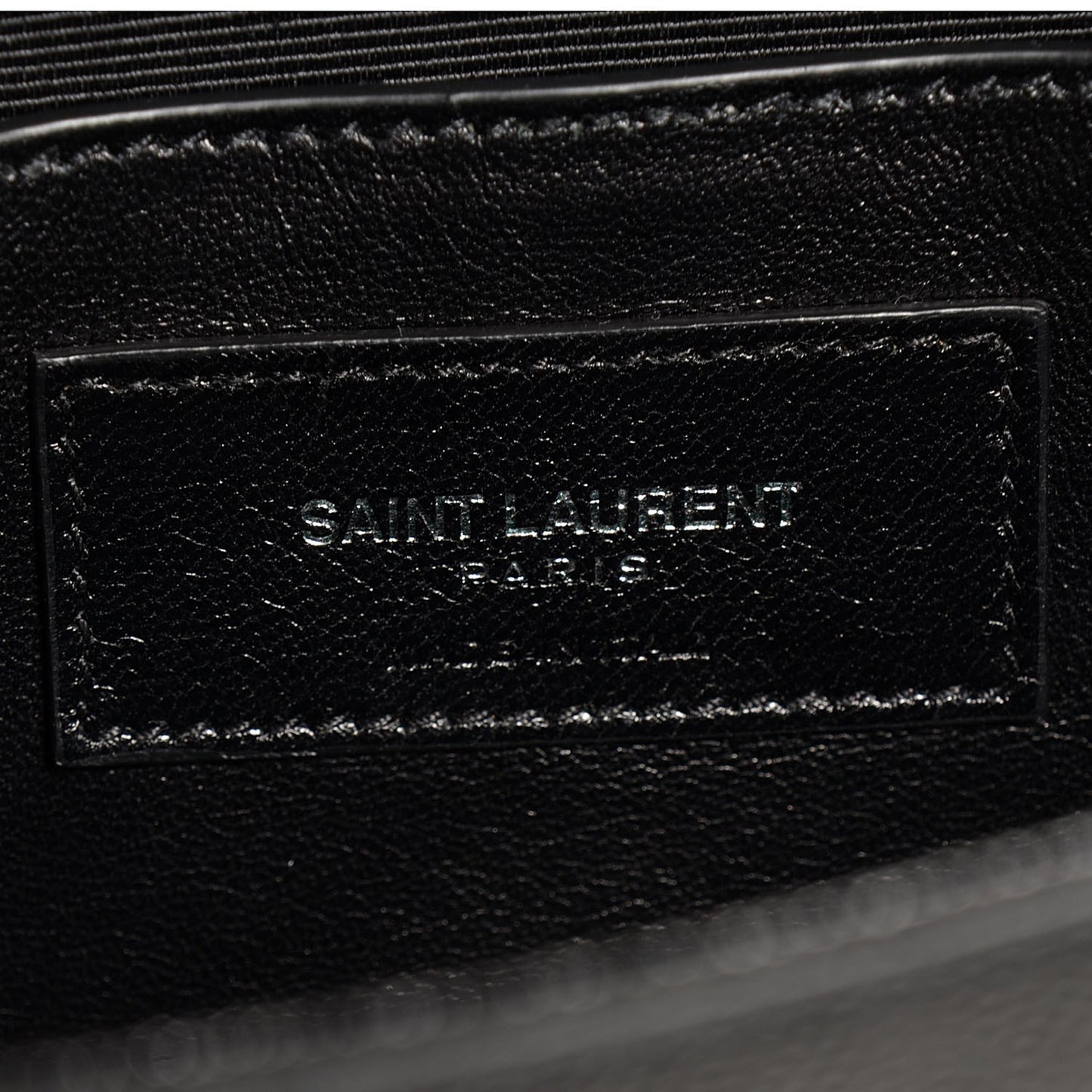 Grain De Poudre Classic Monogram Studded Clutch Black