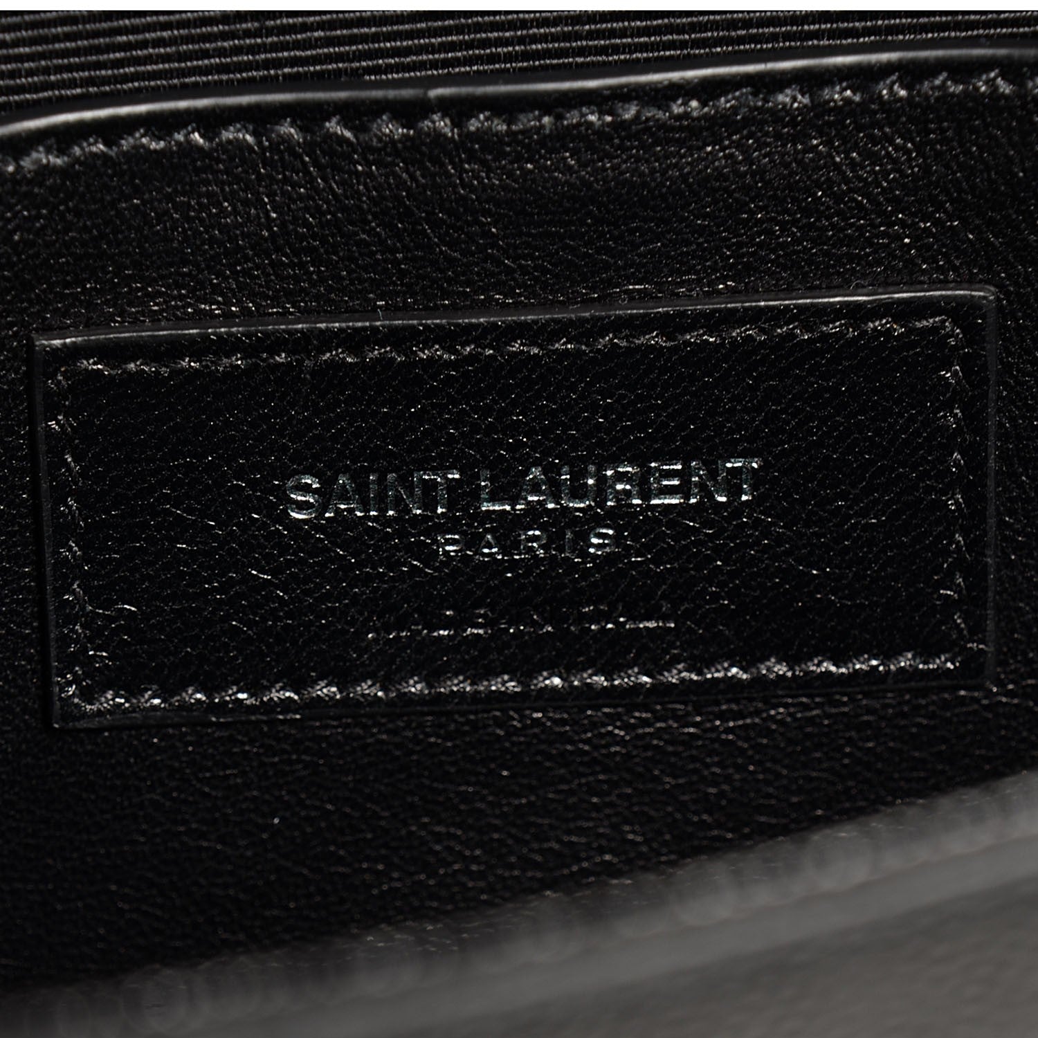 Saint Laurent Grain De Poudre Classic Monogram Studded Clutch Black 6 of 7