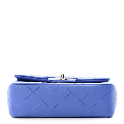 Chanel Lambskin Quilted Mini Rectangular Flap Light Blue 11 of 12