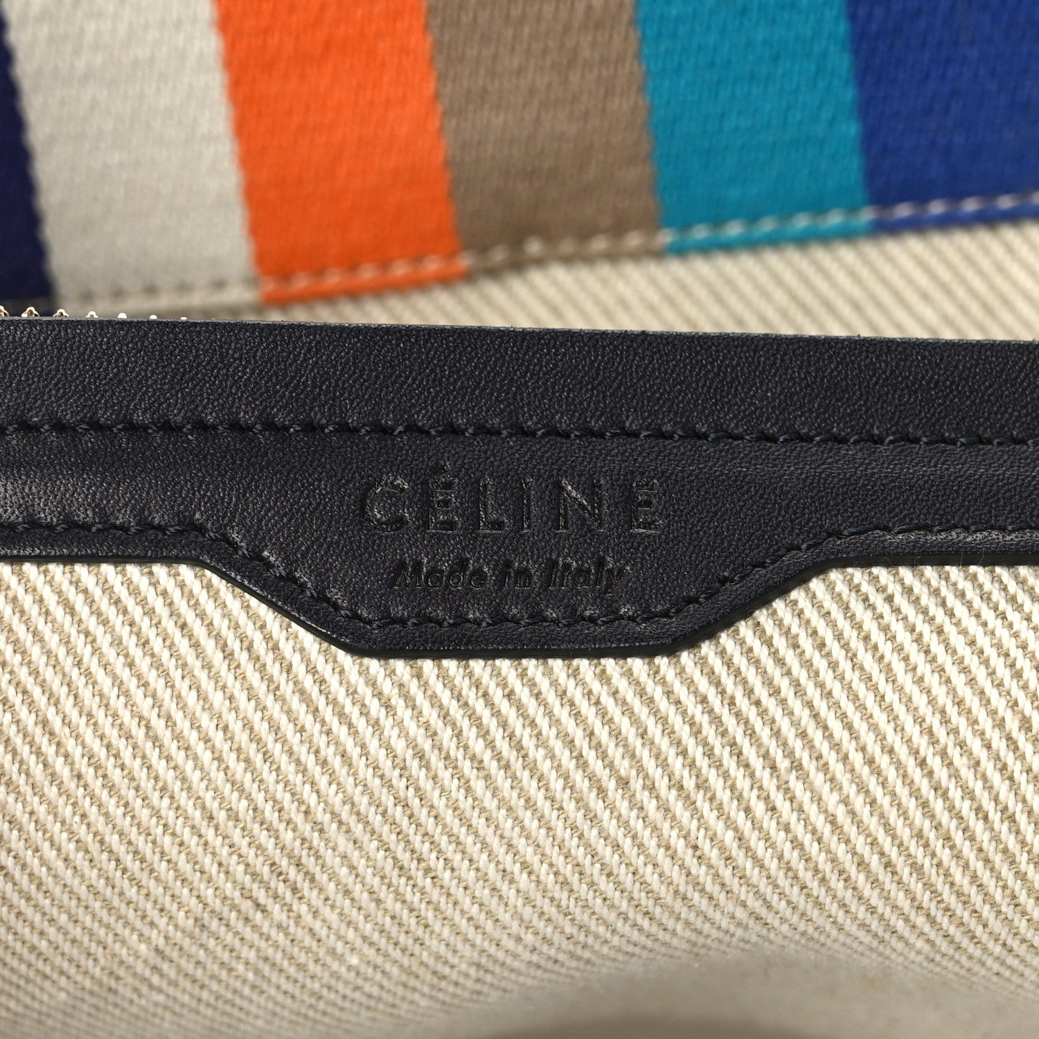 Celine Cotton Canvas Medium Phantom Luggage Multicolor 6 of 14