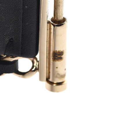 Chanel Lambskin Chain CC Cuff Black Gold 8 of 10