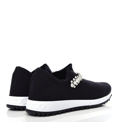 Jimmy Choo Knit Crystal Verona Sneaker 37.5 Black 4 of 10