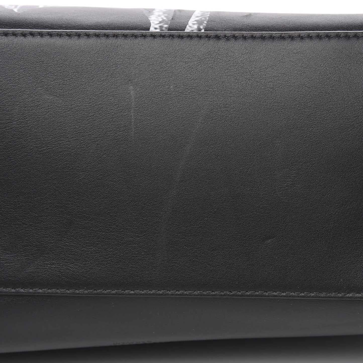 X UNDERCOVER Calfskin Print Rockstud Shoulder Tote Black