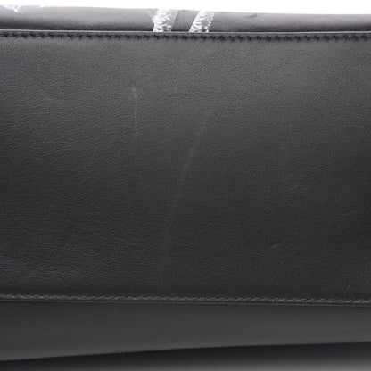 Valentino Garavani X UNDERCOVER Calfskin Print Rockstud Shoulder Tote Black 10 of 14